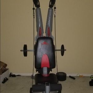 Bowflex exercising machine